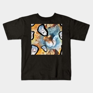 Time Flies surreal melting clocks Kids T-Shirt